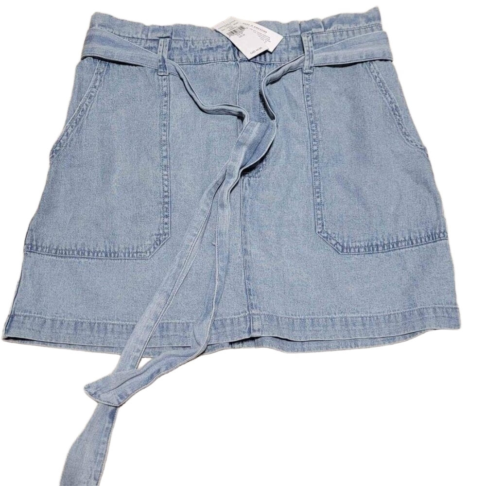 AE Jean Skirt American eagle Paperbag style medium NWT